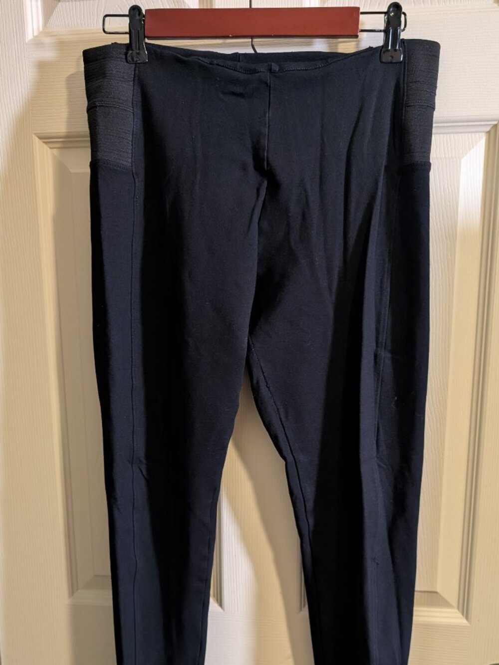 ShineStar Womens Size XL Wide Side Elastic Black Leggings